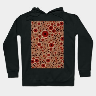 Beautiful Stylized Red Flowers, for all those who love nature #220 Hoodie